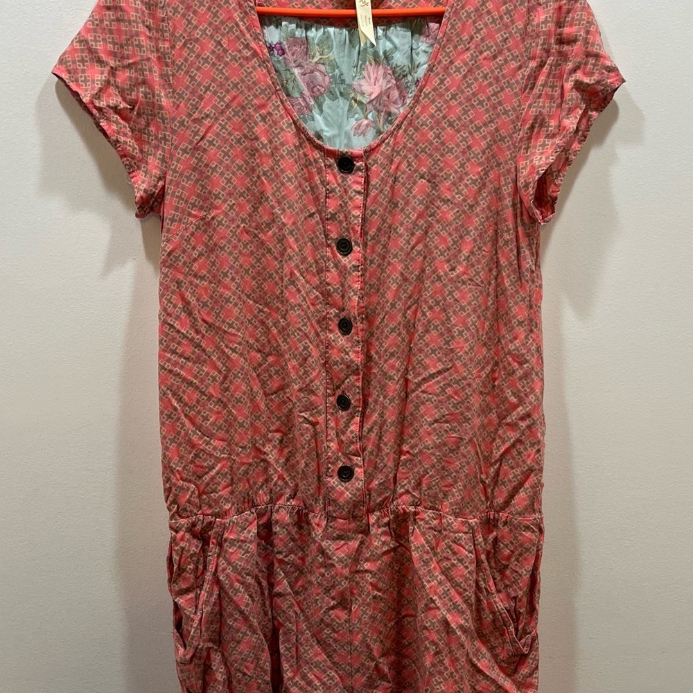Matilda Jane Womans Romper Size Medium Button Front